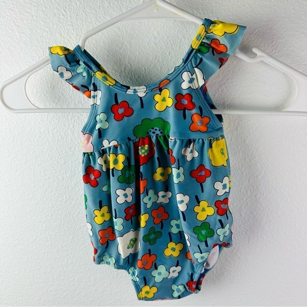 Hanna Andersson Floral Baby Swimsuit 60cm 3-6 Months‎